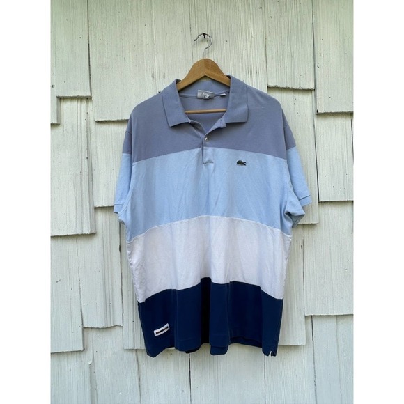 LaCoste Fresh And Light‎ Cotton Piqué Classic Fit Colorblock Polo 3X - Picture 3 of 9